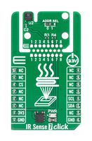 MIKROELEKTRONIKA MIKROE-6993 Add-On Board, IR Sense 7 Click, MLX90637, Infrared Temperature Sensor, I2C, 3.3V in