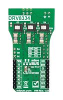 MIKROELEKTRONIKA MIKROE-6919 Add-On Board, Brushless 28 Click, DRV8334-Q1, 3-Phase Gate Driver, PWM, SPI, 3.3V/5V in