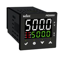 SELEC PID500-U-0-1 PID Controller, Universal, 90 VAC/DC to 270 VAC/DC, 0 VDC to 10 VDC, 0 °C to 50 °C