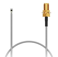 GCT CAB423RF-0300-A-1 RF / Coaxial Cable Assembly, 11.8 ", 300 mm, 1.37mm, IPEX MHF4L LK Right Angled Plug