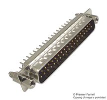 TE CONNECTIVITY 2301836-1 D Sub Connector, DB37, Standard, Plug, 37 Contacts, DC, Solder