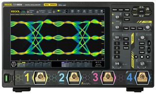RIGOL DS9604 数字示波器, DS9000 Series, 4x 模拟, 6 GHz, 20 GSPS, 500 Mpts, 73 ps