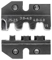 KNIPEX 97 49 15 压接工具模具, 2 Profile, 16-10AWG, 17-10AWG接线片与非绝缘开放插塞式连接器, 97 43 E Hand Crimp Tool