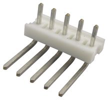 AMP - TE CONNECTIVITY 640457-5 Pin Header, Right Angle, Wire-to-Board, 2.54 mm, 1 Rows, 5 Contacts, Through Hole Right Angle