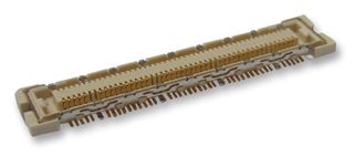 HIROSE / HRS FX11A-60S/6-SV(71) Mezzanine Connector, Guide, Receptacle, 0.5 mm, 2 Rows, 66 Contacts, Surface Mount, Phosphor Bronze