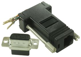 MH CONNECTORS MHDA9-PMJ6-K Connector Adapter, D Sub, 9 Ways, Plug, RJ11, 6 Ways, Receptacle
