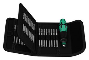 WERA KRAFTFORM KOMPAKT 62 螺丝刀头套件, Phillips, Pozidrive, Torx, 33件