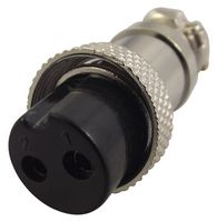 MULTICOMP 765.042 圆形连接器, Standard Circular Connector, 电缆安装插座, 2 触点, 焊接插座
