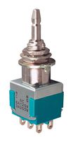 KNITTER-SWITCH MPA206R 按钮开关, MPA Series, 6.4 mm, DPDT, 开-(开), 柱塞