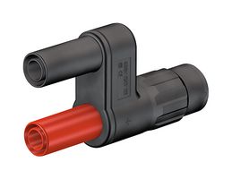 STAUBLI 67.9536-21 连接器适配器, BNC同轴, 1 路, 插头, 香蕉 - 4mm, 2 路, 插座