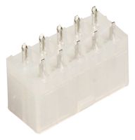 TE CONNECTIVITY - AMP 1-1586037-0 Pin Header, Wire-to-Board, 4.2 mm, 2 Rows, 10 Contacts, Through Hole Straight, VAL-U-LOCK