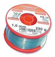 STANNOL HS10 2510 0,7MM 250G Solder Wire, 362 Flux, 0.7mm Diameter, 183°C, 250g