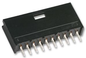 TE CONNECTIVITY - AMP 280372-2 引脚针座, 带护罩, 线至板, 2.54 mm, 1 排, 6 触点, 通孔直型, AMPMODU MOD II