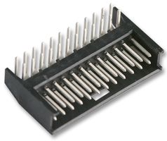 TE CONNECTIVITY 280392-2 引脚针座, 带护罩, 线至板, 2.54 mm, 2 排, 30 触点, 通孔直角, AMPMODU MOD II Series