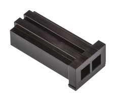 TE CONNECTIVITY - AMP 280358-0 连接器外壳, 尼龙,黑色, AMPMODU II 280358 Series, 插座, 2 路, 2.54 mm, AMPMODU II 系列触点