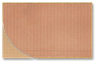 ROTH ELEKTRONIK RE520-HP Prototyping Board, Eurocard, FR2, Epoxy Paper, 1.5 mm Thickness, 160 mm Width x 100 mm Height