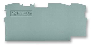 WAGO 2004-1391 Accessory, Grey, TOPJOB S 3 Conductor Terminal Blocks - 2004 Series