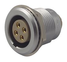 LEMO EGG.2B.304.CLL 圆形连接器, Standard Circular Connector, 2B系列, 面板安装插座, 4 触点, 焊接插座, 推挽