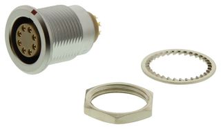 LEMO EGG.2B.308.CLL 圆形连接器, Standard Circular Connector, 2B系列, 面板安装插座, 8 触点, 焊接插座, 推挽