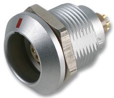 LEMO EGG.1K.307.CLL Circular Connector, Sealed Circular Connector, 1K Series, Panel Mount Receptacle, 7 Contacts