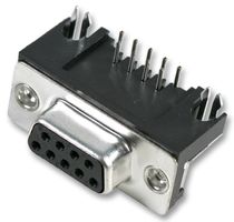 TE CONNECTIVITY 2301844-1 D-Sub 连接器, 带板锁, 标准, 插座, AMPLIMITE HD-20, 9 触点, DE, 焊接