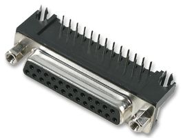 TE CONNECTIVITY 2301845-2 D-Sub 连接器, 带板锁, 标准, 插座, 15 触点, DA, 焊接
