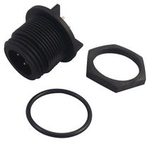 BULGIN LIMITED PX0413/04P/PC 圆形连接器, IP68, 后部安装, Circular Power Connector, Buccaneer 400系列, 面板安装插头, 4 触点, PCB插座