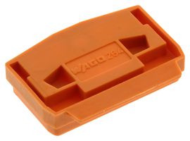 WAGO 264-369 端盖, 用于微型 馈通端子块, 用于DIN 35轨, 桔色