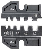 KNIPEX 97 49 08 压接工具模具, 5 Profile, 24-10AWG, 23-10AWG 绝缘和非绝缘端套, 97 43 E Hand Crimp Tool