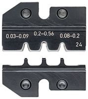 KNIPEX 97 49 24 压接工具模具, 3 Profile, 32-20AWG, 32-20AWG D Sub, HD 20和HDE插头, 97 43 E Hand Crimp Tool