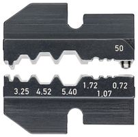 KNIPEX 97 49 50 压接工具模具, 6 Profile, 0.72-3.25mm RG58, RG74, RG188, RG316同轴连接器, 97 43 E Hand Crimp Tool