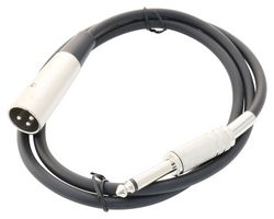 PRO SIGNAL SVC684-1M Audio / Video Cable Assembly, XLR Plug, 3 Way, 6.35mm (1/4") Mono Jack Plug, 3.28 ft, 1 m, Black