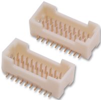 HARWIN M40-3021046 Pin Header, Vertical, Wire-to-Board, 1 mm, 2 Rows, 20 Contacts, Surface Mount Straight, M40-302