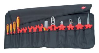 KNIPEX 98 99 13 工具套件, 卷袋, 分类VDE绝缘工具, 15件