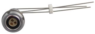 LEMO ECG.0B.303.CLV Circular Connector, Standard Circular Connector, 0B Series, Panel Mount Receptacle, 3 Contacts
