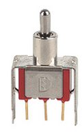 MULTICOMP PRO 1MS3T2B4VS2RE Toggle Switch, On-Off-On, SPDT, Non Illuminated, 1M, Through Hole, 100 mA