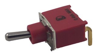 MULTICOMP PRO 1AS1T2B4M6RE Toggle Switch, On-On, SPDT, Non Illuminated, 1AS, Through Hole, 100 mA
