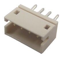 JST / JAPAN SOLDERLESS TERMINALS B4B-ZR(LF)(SN) 引脚针座, 顶部进入, 线至板, 1.5 mm, 1 排, 4 触点, 通孔安装, ZH