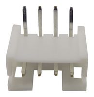 JST / JAPAN SOLDERLESS TERMINALS S4B-PH-K-S (LF)(SN) 引脚针座, 线至板, 2 mm, 1 排, 4 触点, 通孔直角, PH