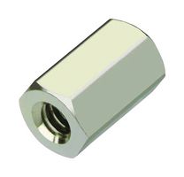HARWIN R40-1001002 Standoff, Brass, M4, Hex Female, 10 mm, 10 mm