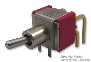 C&K COMPONENTS 7201MD9ABE Toggle Switch, On-None-On, DPDT, Non Illuminated, 7000 Series, Through Hole, 5 A