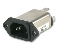 TE CONNECTIVITY - CORCOM 10EEB1 滤波IEC电源入口模块, IEC C14, 通用, 10 A, 250 VAC