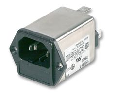 TE CONNECTIVITY - CORCOM 6EGG1-2. 滤波IEC电源入口模块, IEC C14, 通用, 6 A, 250 VAC, 2极保险丝座
