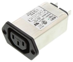 TE CONNECTIVITY - CORCOM 6EBF1 滤波IEC电源入口模块, IEC C14, 通用, 6 A, 250 VAC