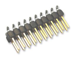 AMP - TE CONNECTIVITY 1-1241050-0 引脚针座, 板至板, 2.54 mm, 2 排, 20 触点, 表面安装直型, AMPMODU MOD II