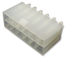 MOLEX 39-28-1123 引脚针座, 竖直, 94V-2, 线至板, 4.2 mm, 2 排, 12 触点, 通孔直型, Mini-Fit Jr. 5566 Series