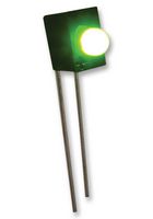 MARL 103-314-04 电路板指示灯, 绿色, 1 LED灯, 通孔安装, T-1 (3mm), 20 mA, 20 mcd
