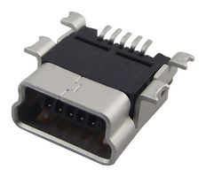 MOLEX 54819-0572 USB Connector, Mini USB Type B, USB 2.0, Receptacle, 5 Ways, Surface Mount, Right Angle