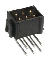 HARWIN M80-8410842 Pin Header, Right Angle, Board-to-Board, Wire-to-Board, 2 mm, 2 Rows, 8 Contacts