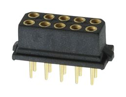 HARWIN M80-8501045 PCB Receptacle, Board-to-Board, Wire-to-Board, 2 mm, 2 Rows, 10 Contacts, Through Hole Mount